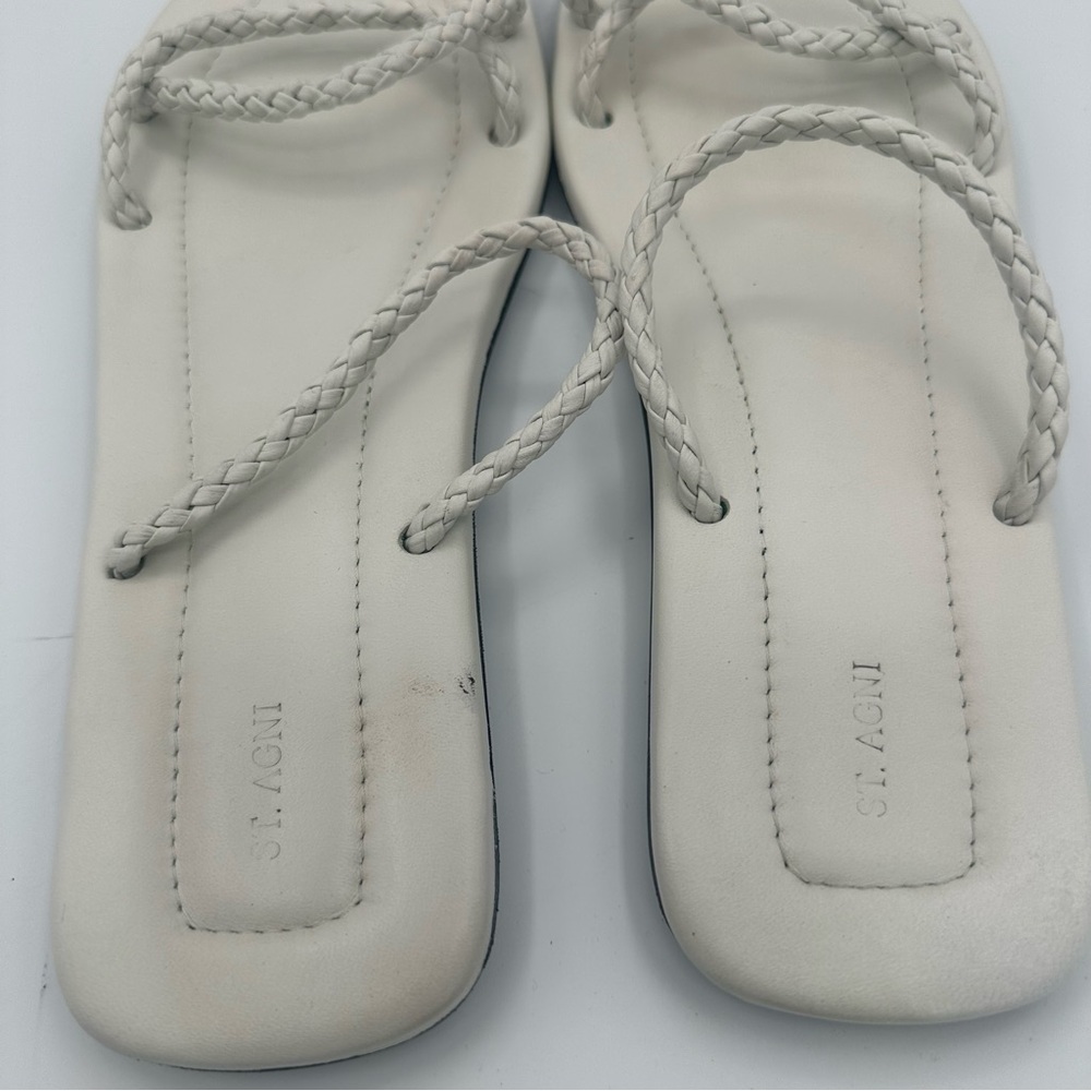 St. Agni Woven Rope Slide in Off White - Picture 5 of 5